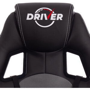 Кресло TetChair Driver (22) кож/зам/ткань, черный/серый 36-6/TW-12