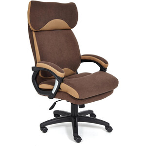 Кресло TetChair Duke флок/ткань, коричневый/бронза 6/TW-21 кресло tetchair comfort lt 22 кож зам коричневый 36 36