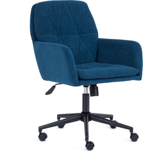 Кресло TetChair Кресло GARDA флок , синий, 32 компьютерное кресло tetchair кресло rio флок кож зам синий металлик 32 36