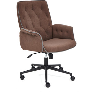 Кресло TetChair Madrid флок, коричневый 6 кресло tetchair comfort lt 22 кож зам коричневый 36 36