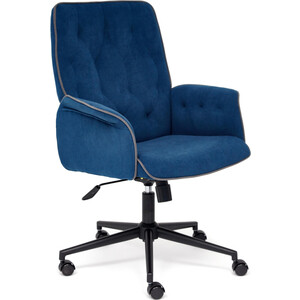 Кресло TetChair Madrid флок, синий 32 компьютерное кресло tetchair кресло rio флок кож зам синий металлик 32 36