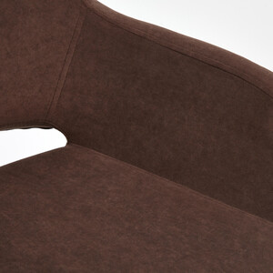 Кресло TetChair Modena хром флок, коричневый 6