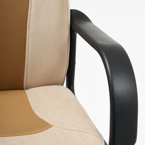 Кресло TetChair Parma флок/ткань, бежевый/бронза 7/TW-21