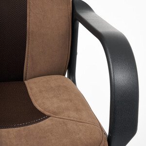Кресло TetChair Кресло PARMA флок/ткань, коричневый, 6/TW-24 15020 Кресло PARMA флок/ткань, коричневый, 6/TW-24 - фото 3