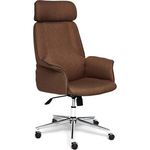 Кресло TetChair Charm ткань коричневый/коричневый F25 / ЗМ7-147 кресло офисное chairman 9801 с 2 ткань черное