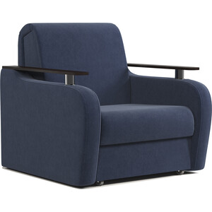 Кресло-кровать Шарм-Дизайн Гранд Д 60 велюр Ультра миднайт кресло кровать mebel ars гранд темно синий luna 034