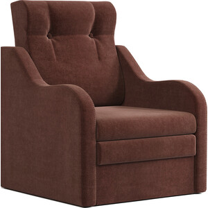 Кресло-кровать Шарм-Дизайн Классика В велюр Дрим шоколад кровать mebel ars нью йорк 160 см велюр шоколад нв 178 16