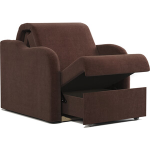 Кресло-кровать Шарм-Дизайн Коломбо 90 велюр Дрим шоколад