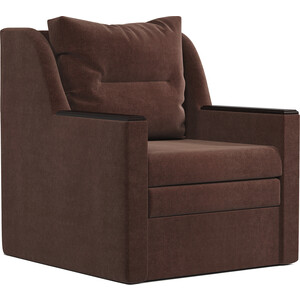 Кресло-кровать Шарм-Дизайн Соло велюр Дрим шоколад кровать mebel ars нью йорк 160 см велюр шоколад нв 178 16