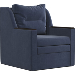 Кресло-кровать Шарм-Дизайн Соло велюр Ультра миднайт кресло кровать шарм дизайн барон 80 велюр ультра миднайт