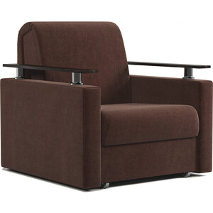 Кресло-кровать Шарм-Дизайн Шарм 60 велюр Дрим шоколад кресло кровать шарм дизайн аккорд м 60 велюр дрим эппл