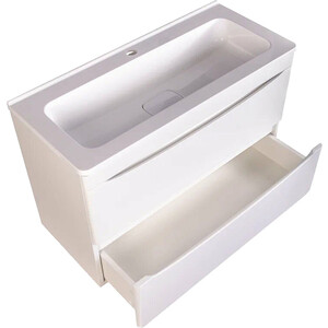 Мебель для ванной Style line Бергамо мини 80х35 Люкс Plus подвесная, белая