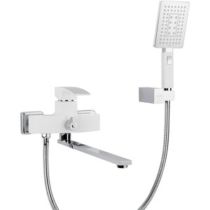 Смеситель для ванны Gappo G2207-7 универсальный, хром белый (6959477697265) лейка для душевой системы 26 см gappo g004 26