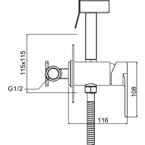 Смеситель для душа Gappo G7299-20 встраиваемый, сатин (6959477656309)