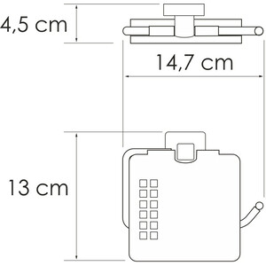 Держатель туалетной бумаги Wasserkraft Rhin хром (K-8725)