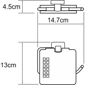 Держатель туалетной бумаги Wasserkraft Dill хром (K-3925)