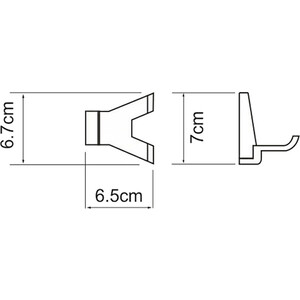 Крючок двойной Wasserkraft Lopau хром (K-6023D)
