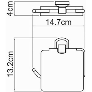 Держатель туалетной бумаги Wasserkraft Oder хром (K-3025)