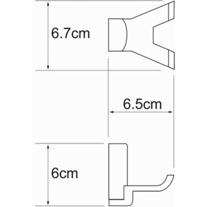 Крючок Wasserkraft Leine хром (K-5023D)