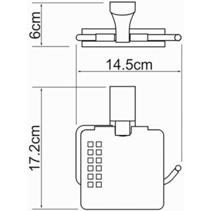Держатель туалетной бумаги Wasserkraft Leine хром (K-5025)
