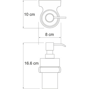 Дозатор для жидкого мыла Wasserkraft Berkel хром (K-6899)
