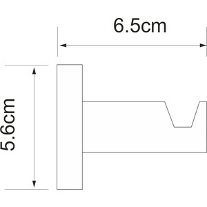 Крючок Wasserkraft Isen хром (K-4023)