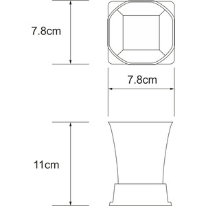 Стакан для ванной Wasserkraft Amper хром (K-5428)
