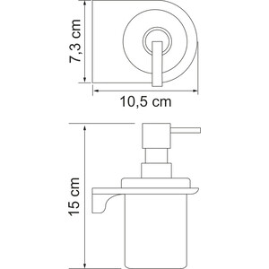 Дозатор для жидкого мыла Wasserkraft Kammel хром (K-8399)
