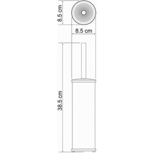 Ершик для унитаза Wasserkraft хром (K-1027)