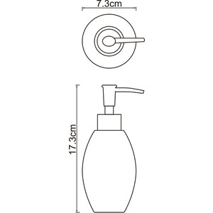 Дозатор для жидкого мыла Wasserkraft Ruwer хром (K-6799)