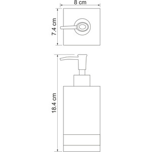 Дозатор для жидкого мыла Wasserkraft Inn бежевый (K-4399)