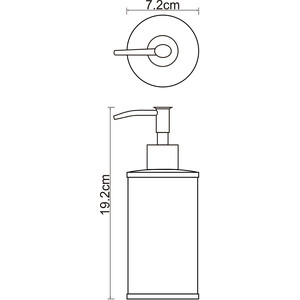 Дозатор для жидкого мыла Wasserkraft Rossel белый (K-5799)