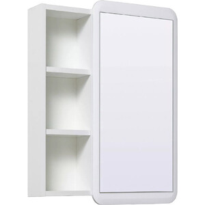 Зеркальный шкаф Runo Капри 55х75 белый (УТ000003786) зеркальный шкаф mixline стив 60х81 правый белый 4640030869039