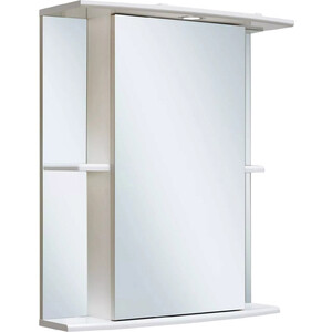 Зеркальный шкаф Runo Мадрид 60х75 правый, белый (00000000036) зеркальный шкаф mixline стив 60х81 левый белый 4640030869022