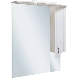 Зеркальный шкаф Runo Севилья 85х105 правый, белый (00000000595) зеркальный шкаф mixline стив 60х81 левый белый 4640030869022