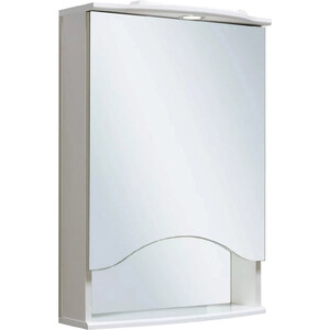 Зеркальный шкаф Runo Фортуна 50х75 правый, белый (00000001027) зеркальный шкаф mixline стив 60х81 левый белый 4640030869022
