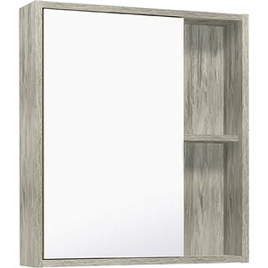 Зеркальный шкаф Runo Эко 60х65 скандинавский дуб (00-00001187) зеркальный шкаф mixline корнер 56х68 угловой серый 4630099747911