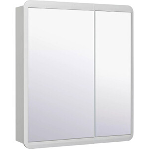 Зеркальный шкаф Runo Эрика 70х81 белый (УТ000003320) пенал runo эрика 30 универсальный ут000003637
