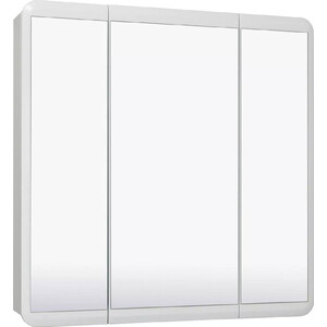 Зеркальный шкаф Runo Эрика 80х81 белый (УТ000003321) пенал runo эрика 30 универсальный ут000003637