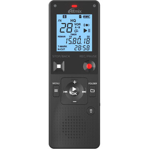 Диктофон Ritmix RR-820 16Gb Black внешняя звуковая карта focusrite scarlett 2i2 3rd gen