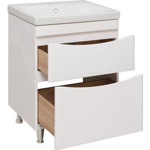 Мебель для ванной Runo Афина 60х46 напольная, белая