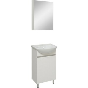 Мебель для ванной Runo Лада 40х33 белая зеркальный шкаф runo лада 40 графит 00 00001193