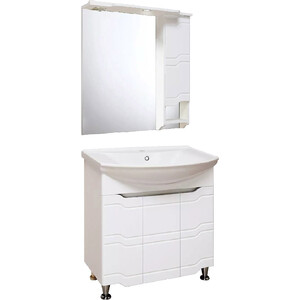 Мебель для ванной Runo Стиль 76х49 белая