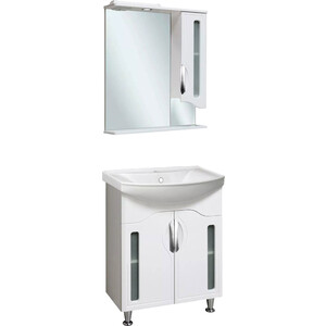 Мебель для ванной Runo Толедо 65х40 белая зеркальный шкаф 60x80 см белый r runo толедо 00000001040