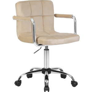 Офисное кресло для персонала Dobrin TERRY LM-9400 бежевый велюр (MJ9-10) офисное кресло для руководителей dobrin warren lmr 112b