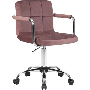 Офисное кресло для персонала Dobrin TERRY LM-9400 пудрово-розовый велюр (MJ9-32) офисное кресло для руководителей dobrin benjamin lmr 117b кремовый