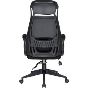 Офисное кресло для руководителей Dobrin STEVEN BLACK LMR-109BL_Black черный пластик, черная ткань