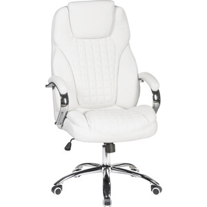Офисное кресло для руководителей Dobrin CHESTER LMR-114B белый офисное кресло для персонала dobrin terry lm 9400 пудрово розовый велюр mj9 32