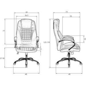 Офисное кресло для руководителей Dobrin CHESTER LMR-114B белый