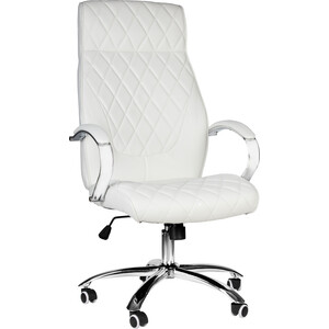 Офисное кресло для руководителей Dobrin BENJAMIN LMR-117B белый офисное кресло chairman ch566 оранжевый 00 07145963